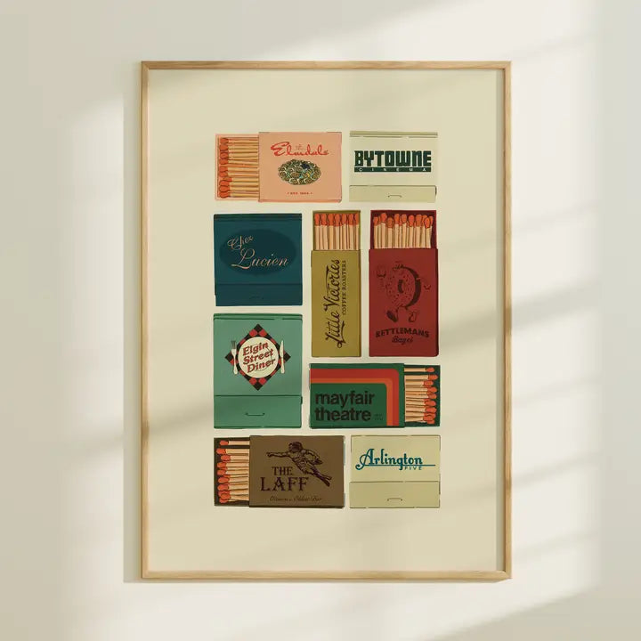 Vintage Ottawa Matchbook/Matchbox Print