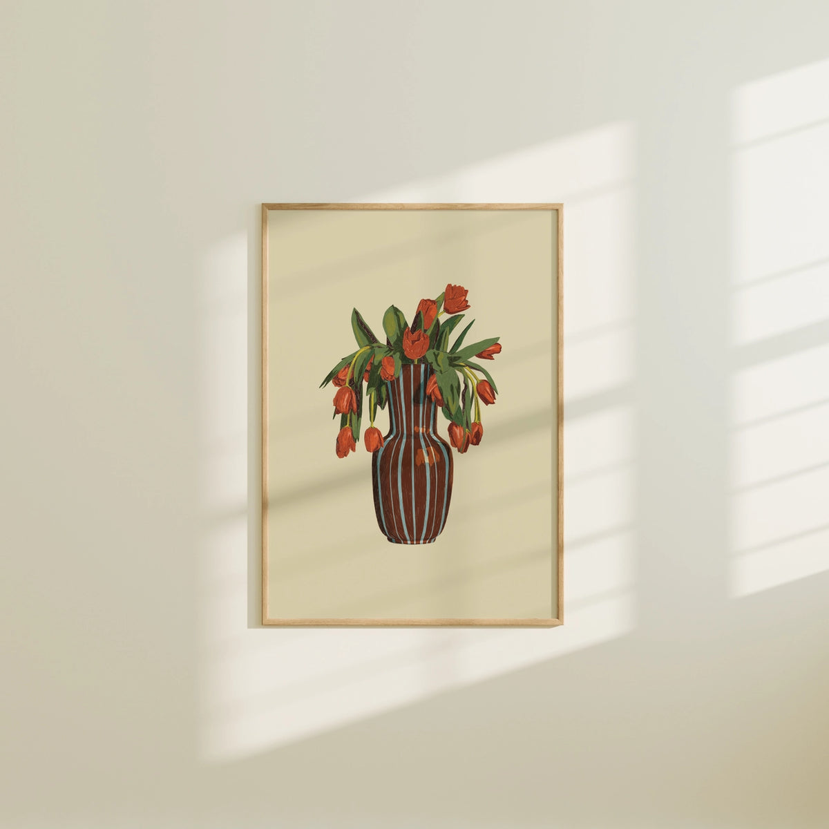 Tulips in Vase Art Print