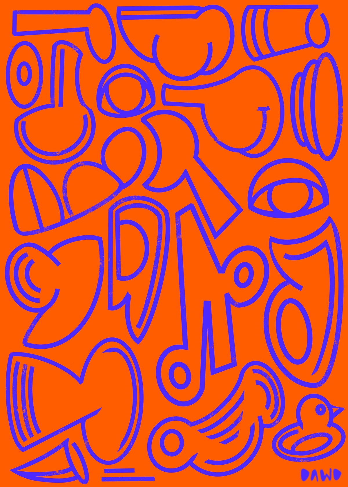 Shapes and Curves 3 Art Print