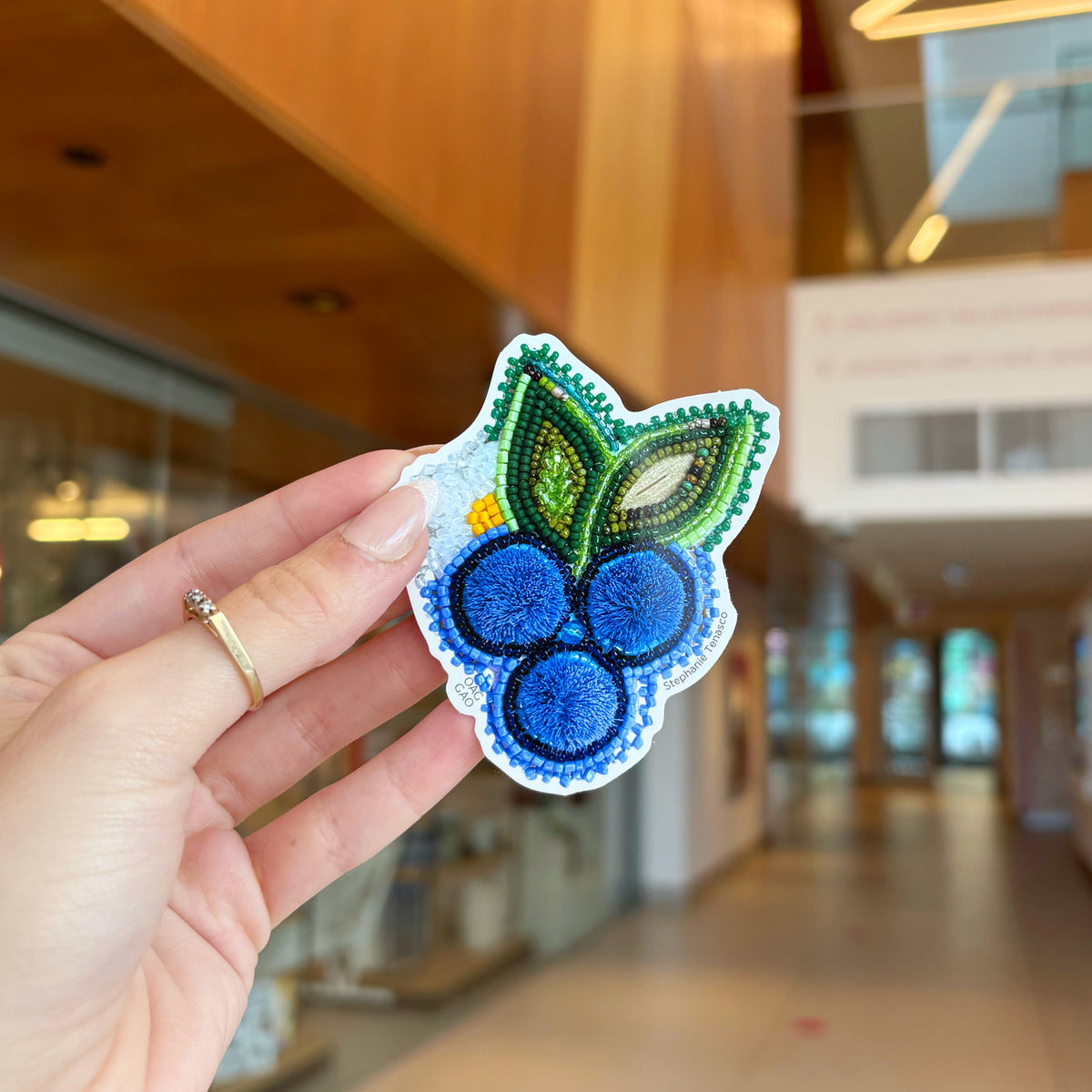 Stephanie Tenasco | Pagwadjiminike “Wild berry picking” - Mìn (Blueberry) Sticker