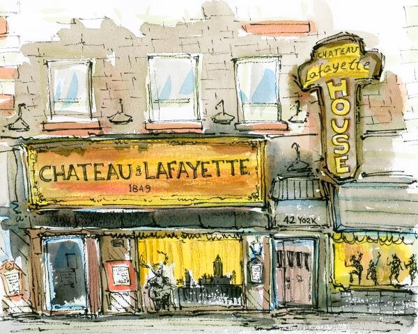 Tommy Lee Print - Château Lafayette