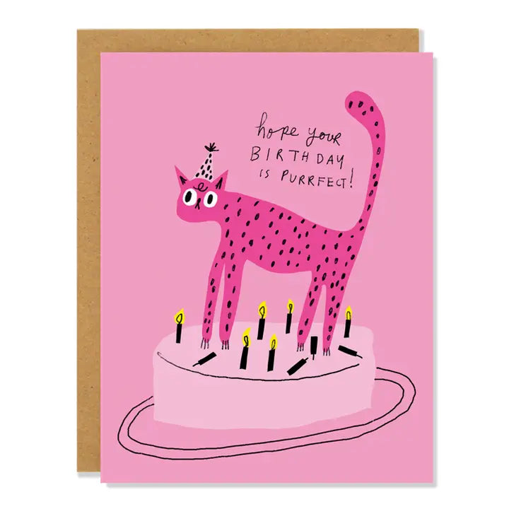 Purrfect Birthday - Birthday Card