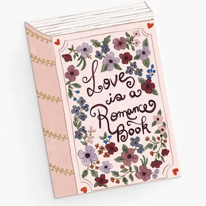 Love is a Romance Book Greeting Card