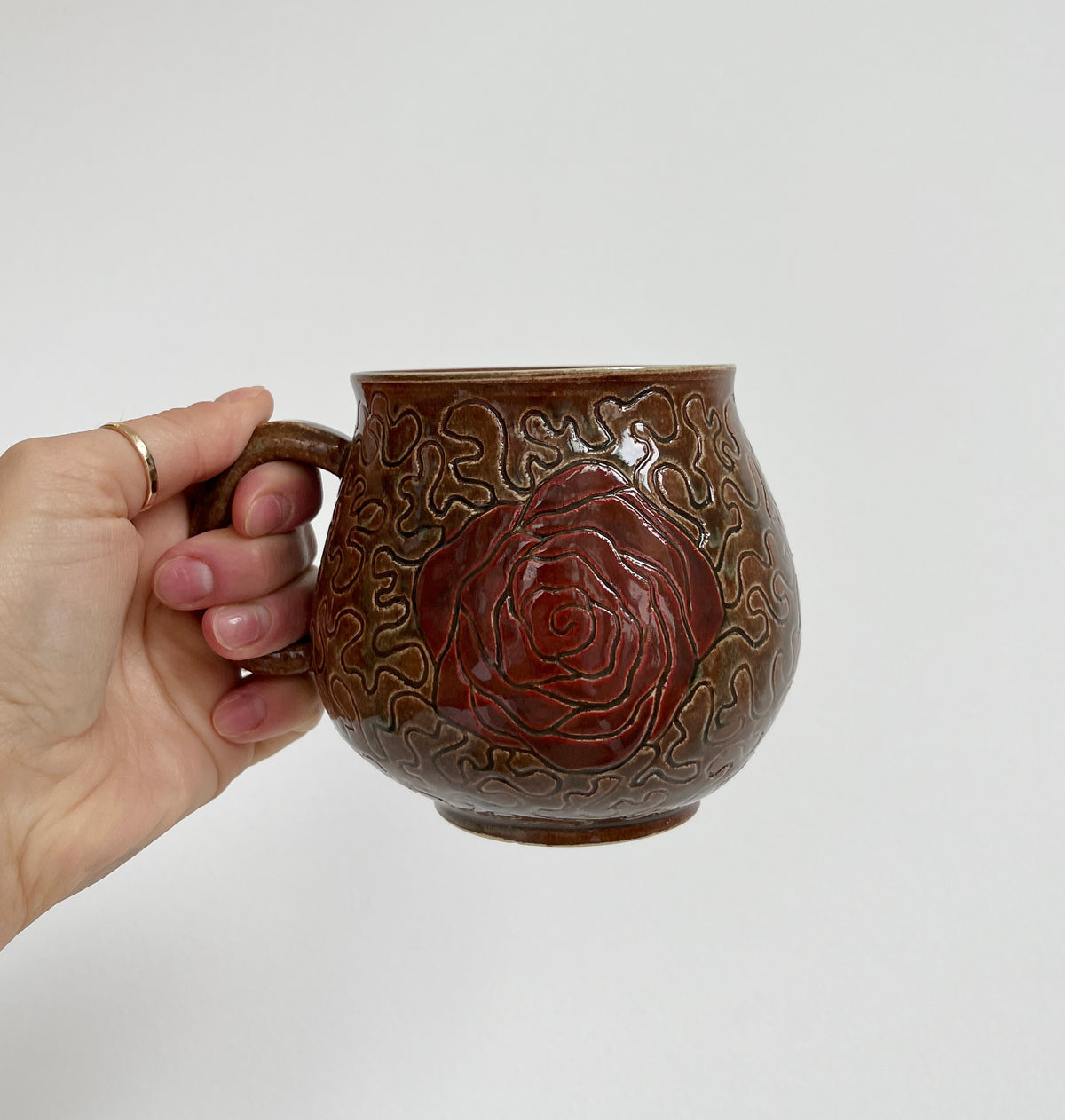 Rosalie Gingras - Squiggle Rose Mug