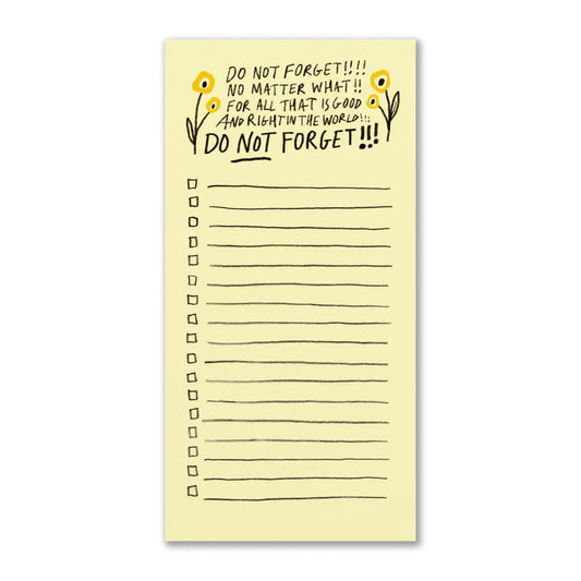 Do NOT Forget Notepad