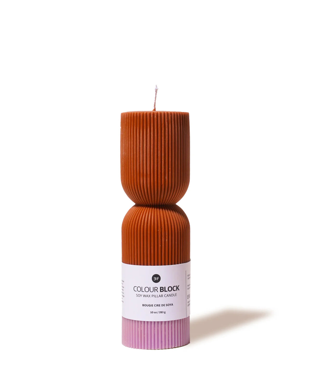 Colour Block Pillar candle
