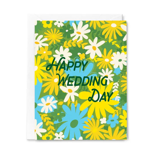 Congratulations Happy Wedding Day Floral