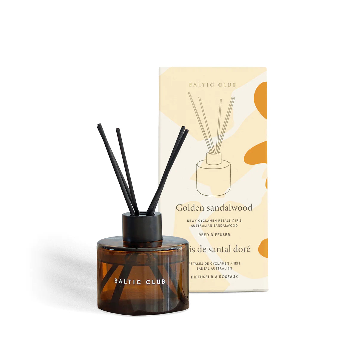 Diffuseur à roseaux - Bois de Santal doré