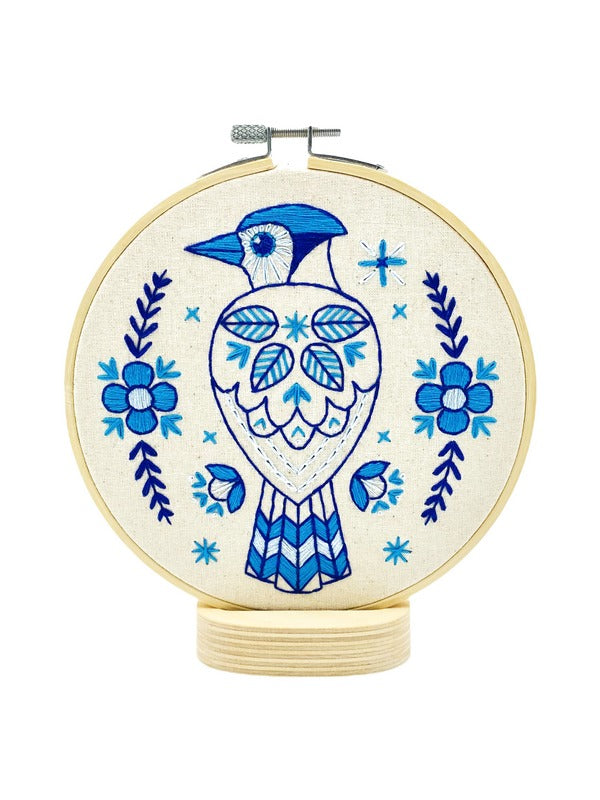 Kit de broderie complet « Blue Jay »