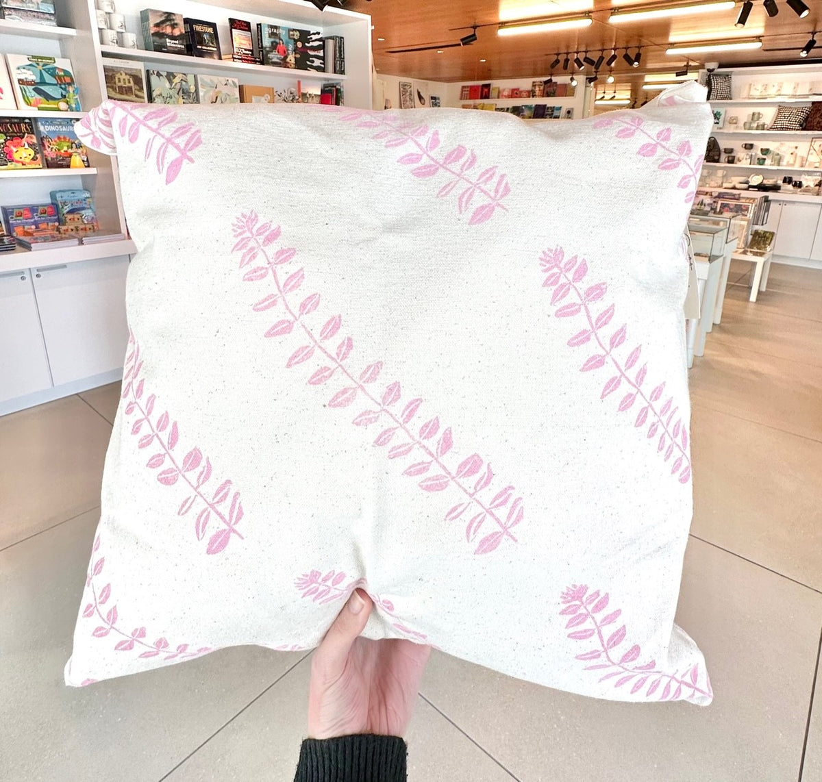 Pillow Case - Blossom Branches in Petal Pink