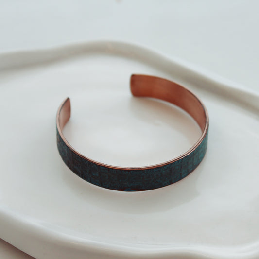Oxidized Copper Open Cuff