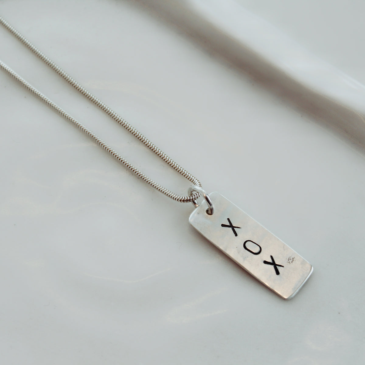 XOX Silver Necklace