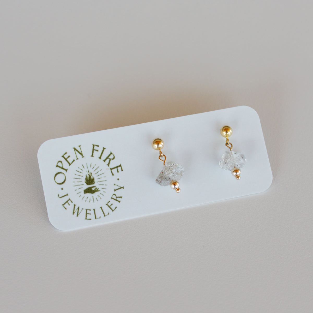 Vibrant, Raw Gem Studs