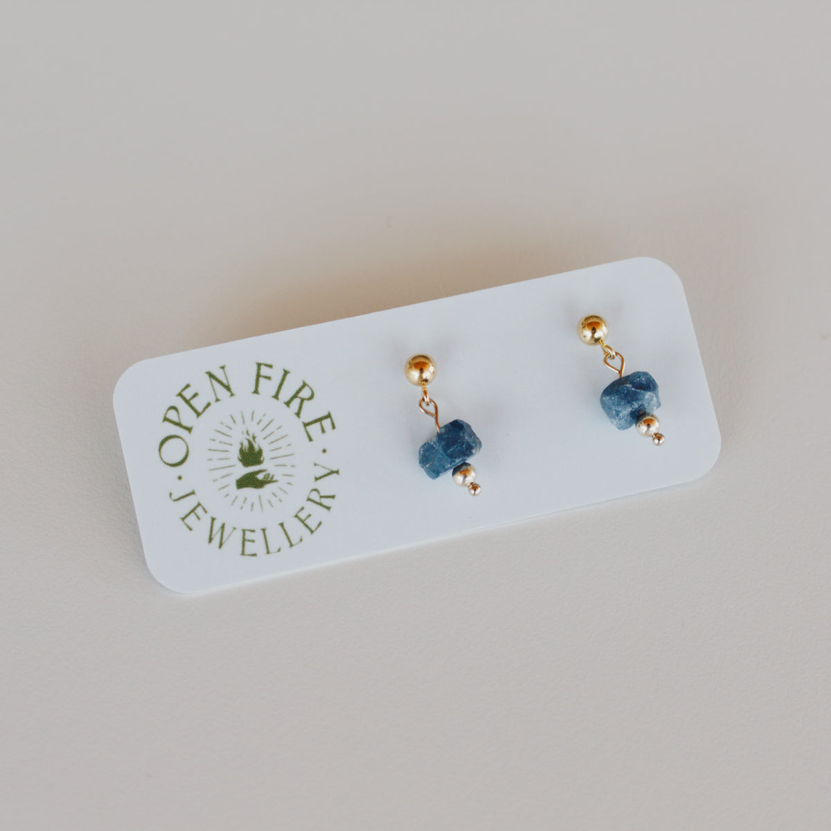 Vibrant, Raw Gem Studs