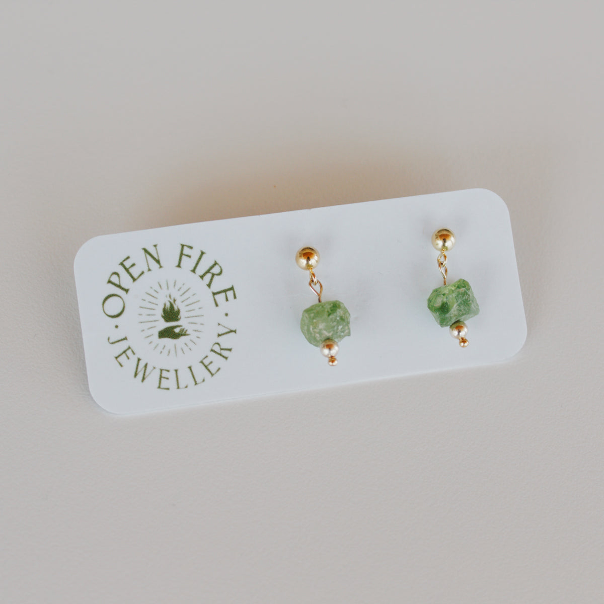 Vibrant, Raw Gem Studs