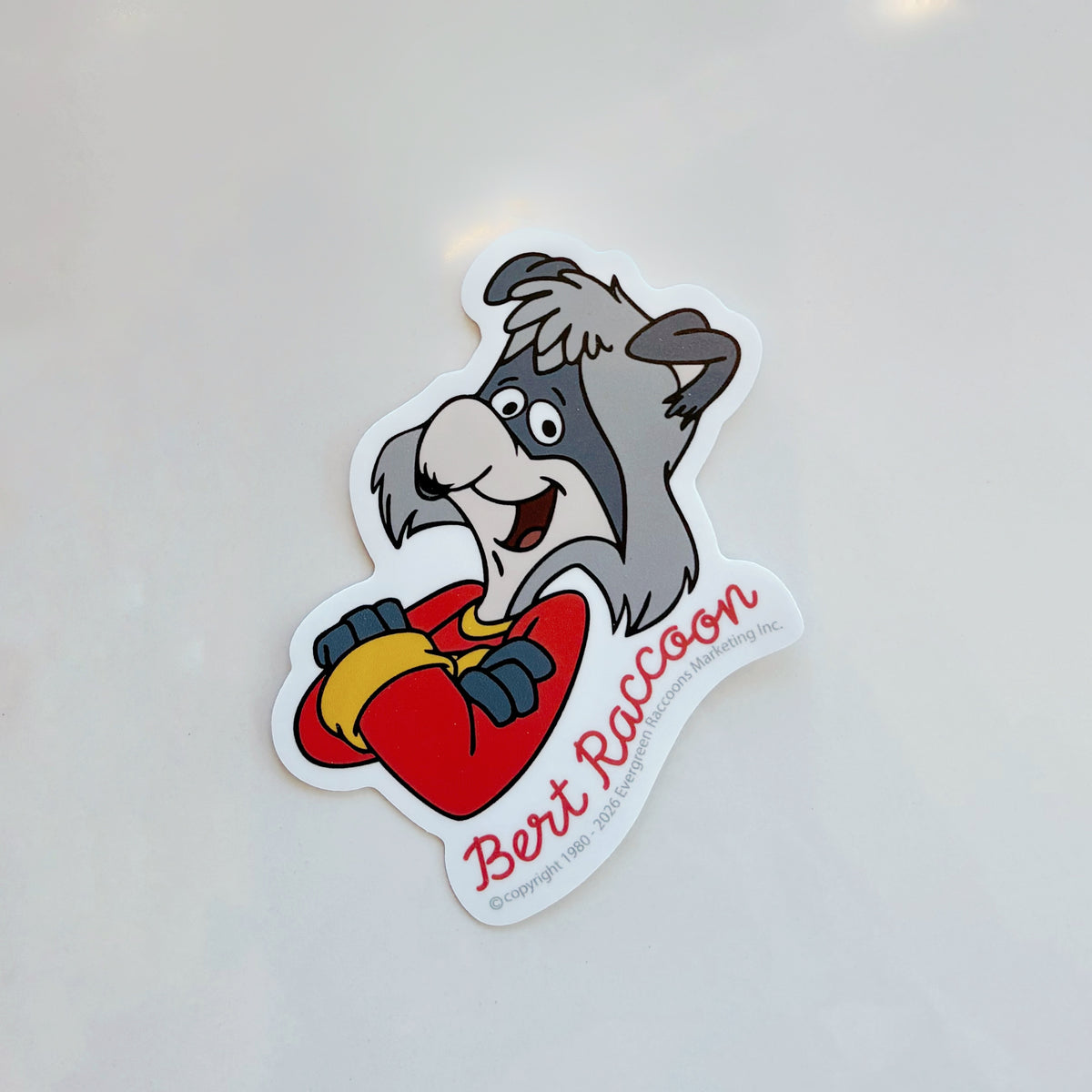 Bert the Raccoon Sticker