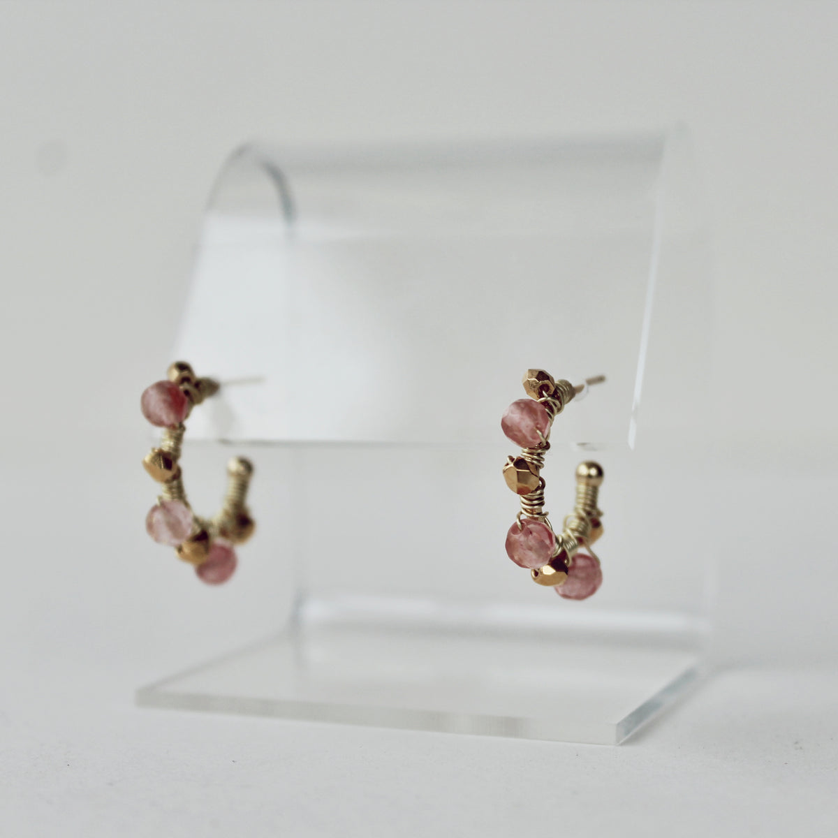 Baby Gemstones Hoop Earrings