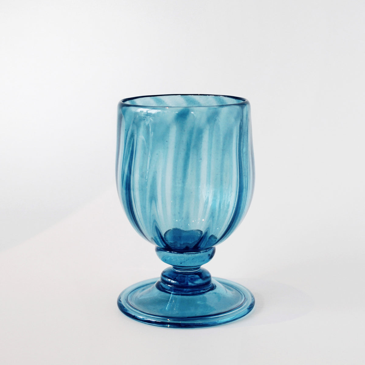 Krul Glass | Blue Goblet