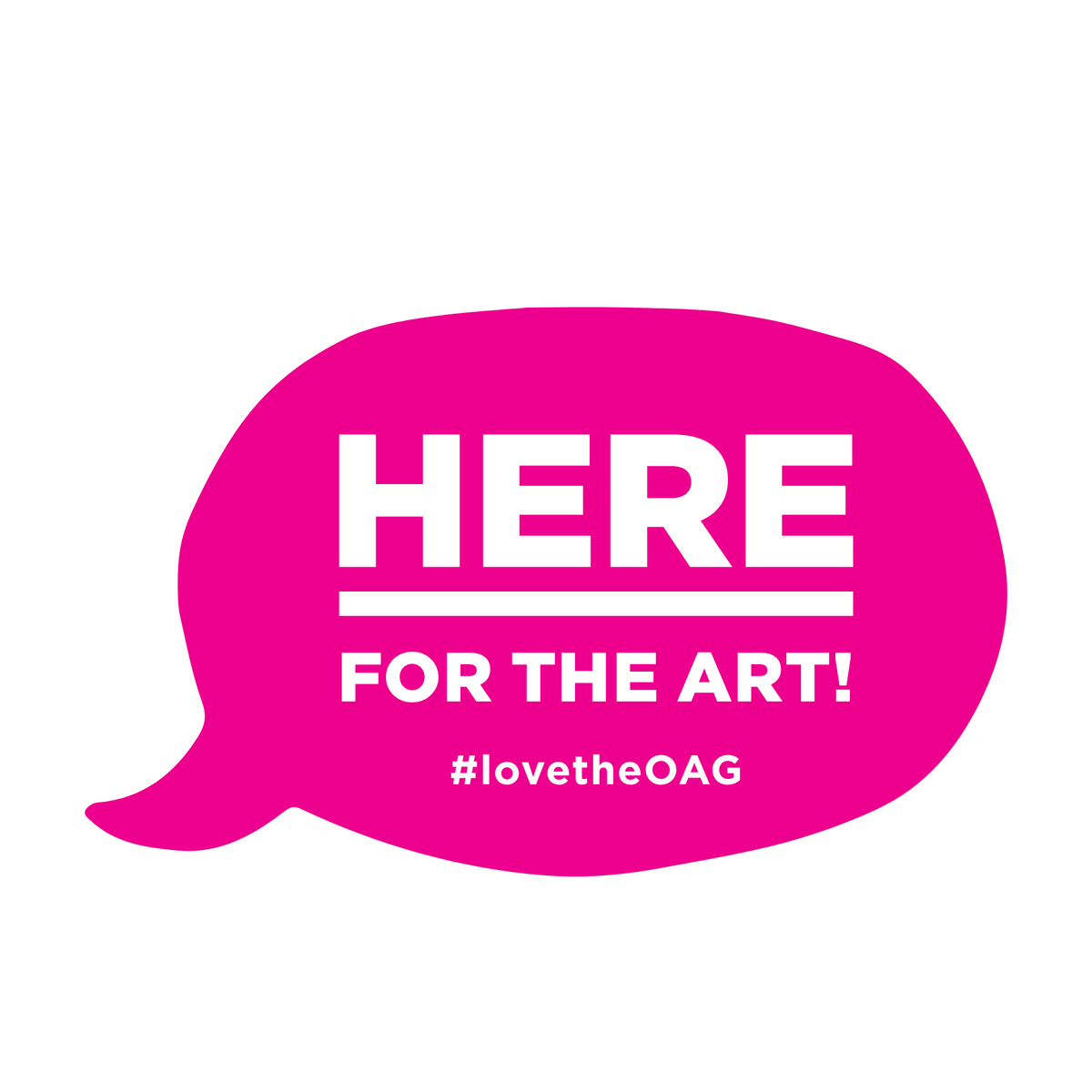 Here For The Art Sticker