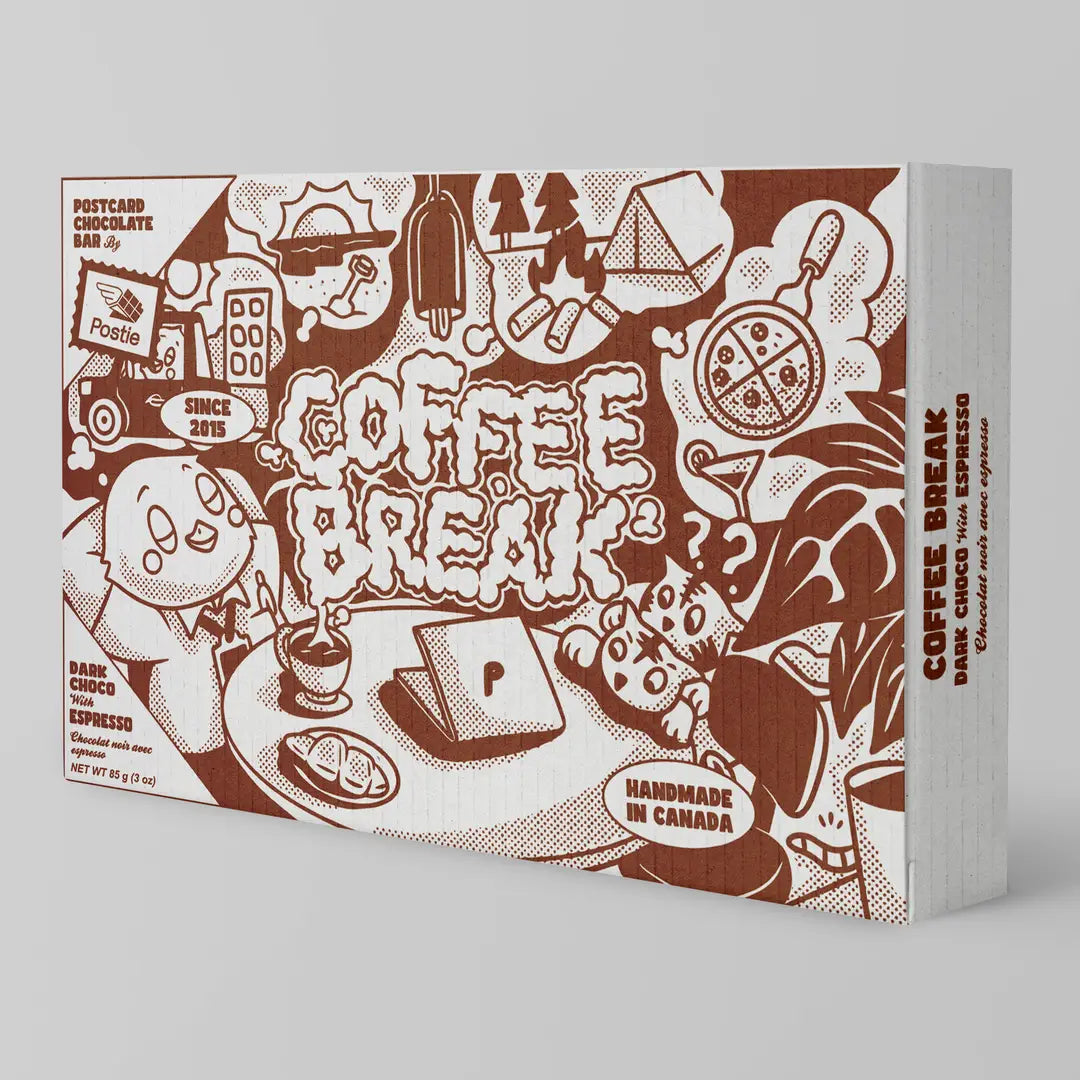 Coffee Break • chocolat noir végan avec des grains d'espresso