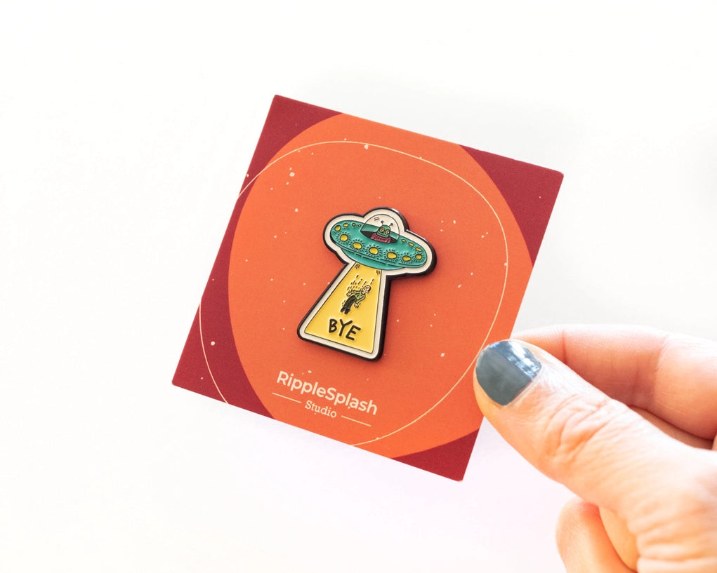 Pin émaillé Bye UFO
