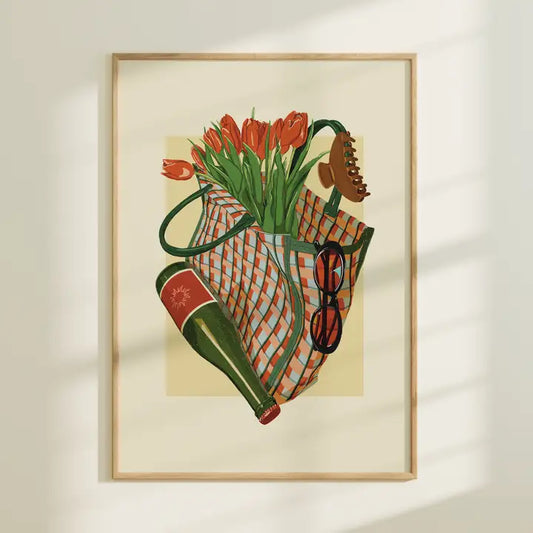 Spring Market Essentials Art Print