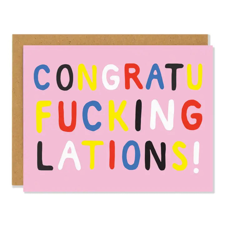 Effing Congrats - Greeting Card