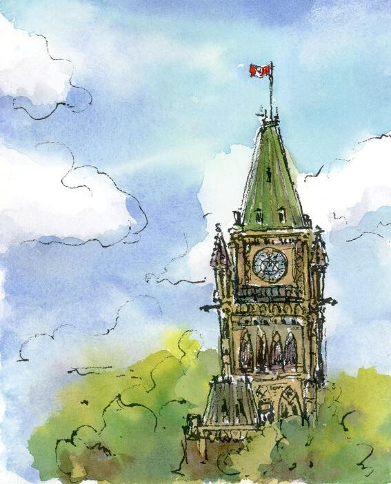 Tommy Lee Print - Peace Tower