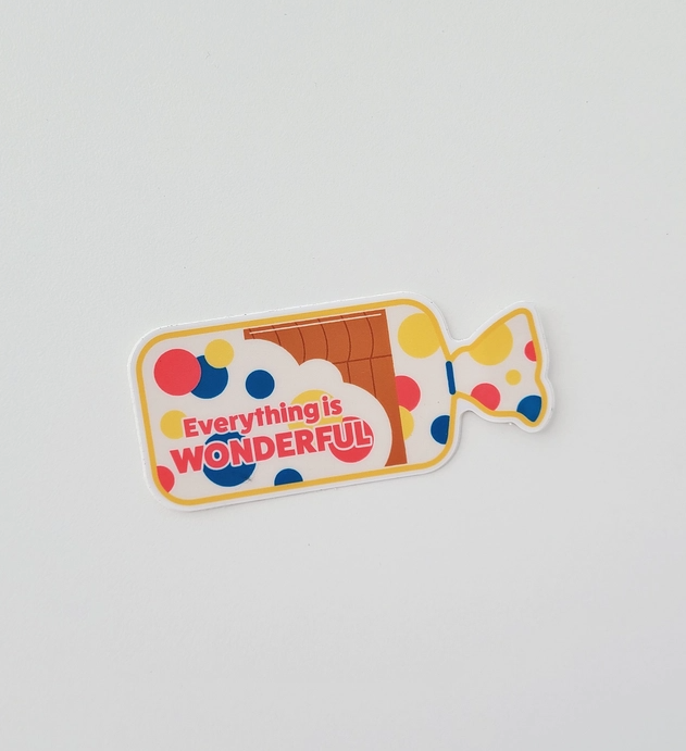 Autocollant  «Everything is Wonderful»