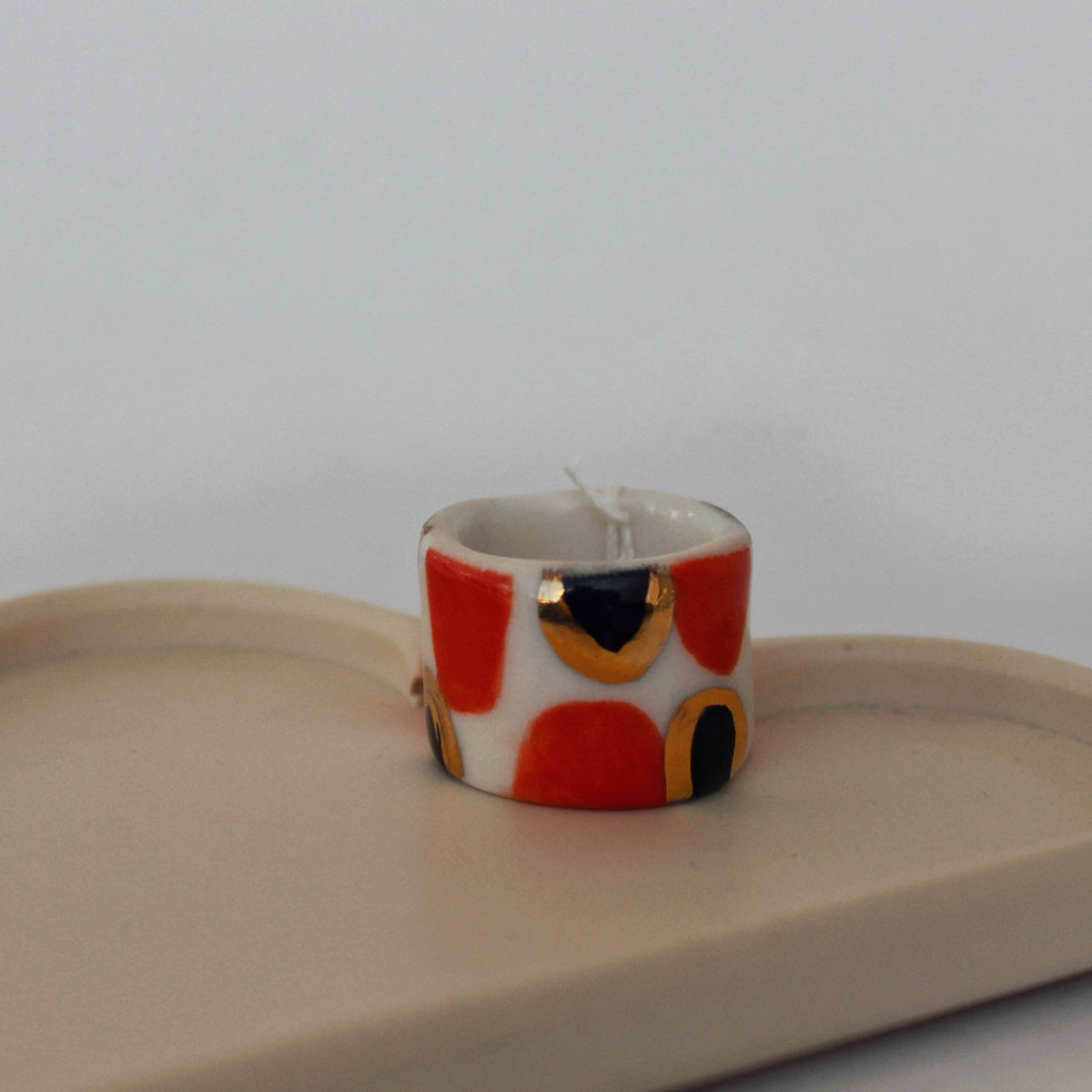 Assorted Porcelain Rings - Ornate Style