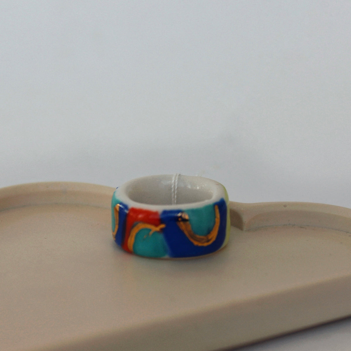 Assorted Porcelain Rings - Ornate Style