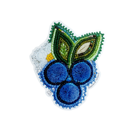 Stephanie Tenasco | Pagwadjiminike “Wild berry picking” - Mìn (Blueberry) Sticker